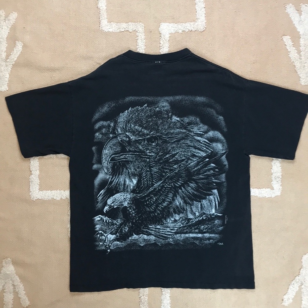 90s J Peck Distressed Eagle Tee